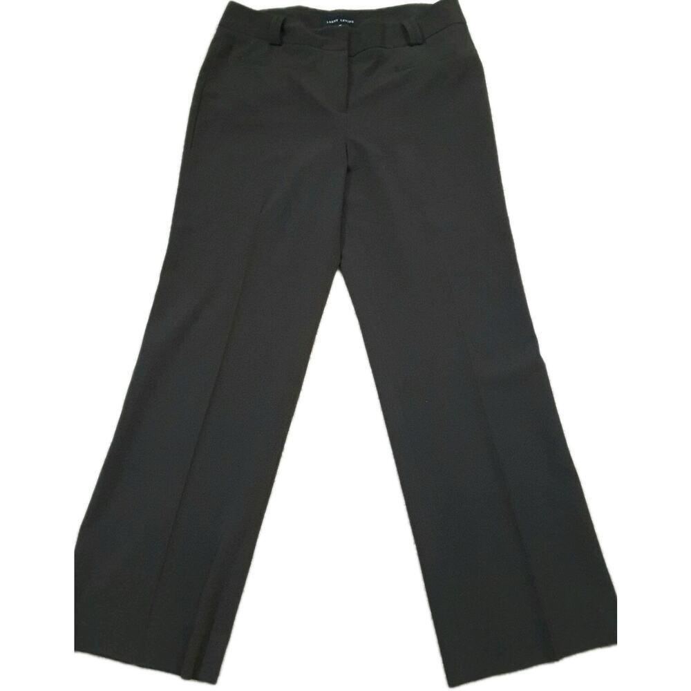 LARRY LEVINE ~Women's Size 10~ Chocolate Brown Dress Pants Flat Front.